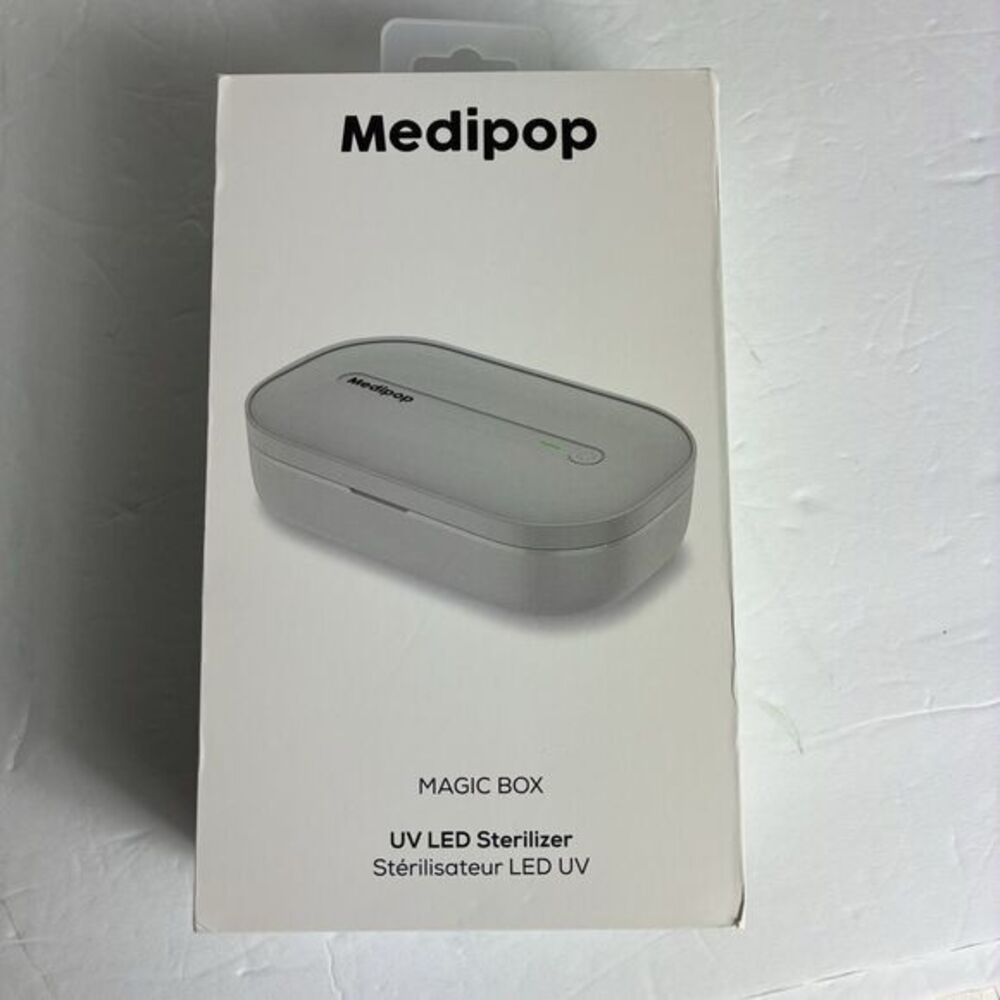 Medipop MagicBox UV Led Sterilizer White Portable New Cleans